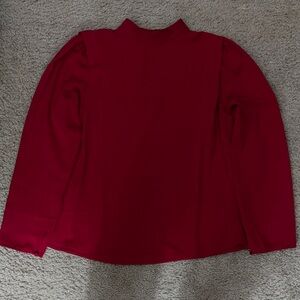 Red Long Sleeve Top